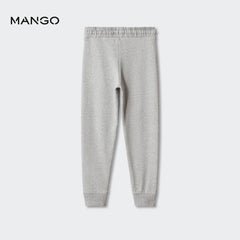 MANGO LIGHT GREY DRAWSTRING JOGGER TROUSER 57001041