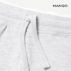 MANGO LIGHT GREY JOGGING BERMUDA SHORTS