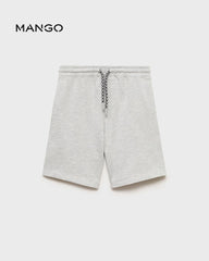 MANGO MEDUIM GREY COTTON SHORTS 87085142