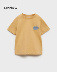 MANGO MUSTARD DESERT VIBES PRINTED T-SHIRT