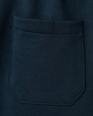 MANGO NAVY BASIC COTTON BERMUDA SHORTS