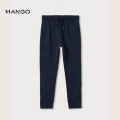 MANGO NAVY BLUE TROUSER WITH ZIPS 51139