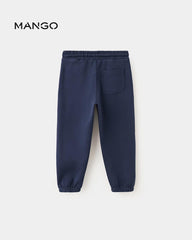 MANGO NAVY COTTON JOGGER TROUSER 37094779