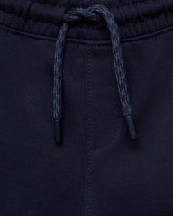 MANGO NAVY COTTON SHORTS WITH DRAWSTRINGS 87085142