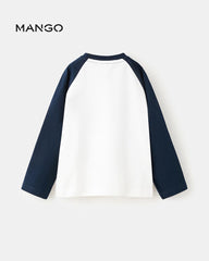 MANGO NAVY FUN TEAM PRINTED COTTON T-SHIRT 27091260