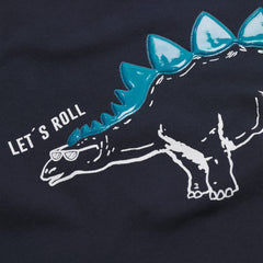MANGO NAVY LET'S ROLL COTTON BLEND SWEATSHIRT