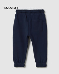 MANGO NAVY REGULAR FIT JOGGER TROUSER
