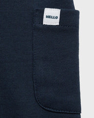 MANGO NAVY STRAIGHT FIT BUTTONS TROUSER 17064076