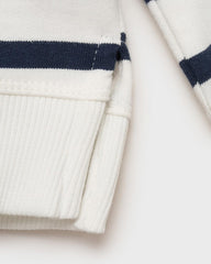 MANGO NAVY STRIPED COTTON BLEND SWEATSHIRT 87055962