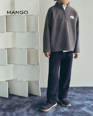 MANGO NAVY UNISEX JOGGERS WITH ELASTIC WAIST 17077898