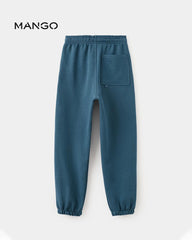 MANGO NIGHT BLUE COTTON JOGGER TROUSER 27021231