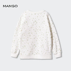 MANGO OFF WHITE FLORAL PRINTED SWEATSHIRT 47024011