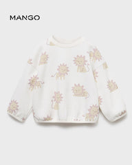 MANGO OFF WHITE LION PRINT SWEATSHIRT 17016346