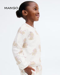 MANGO OFF WHITE LION PRINT SWEATSHIRT 17016346