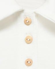 MANGO OFF WHITE POLO STYLE T-SHIRT 87025976