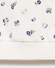 MANGO OFF WHITE RUFFLE DETAIL SWEATSHIRT