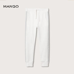 MANGO OFF WHITE TRIMS JOGGER TROUSER 27030773