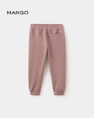 MANGO PALE PINK 100% COTTON JOGGER TROUSER 37073307