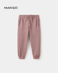 MANGO PALE PINK 100% COTTON JOGGER TROUSER 37073307