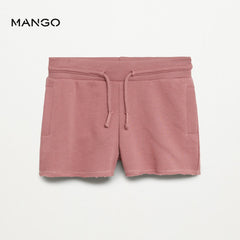 MANGO PALE PINK COTTON SHORT