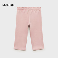 MANGO PINK COTTON TROUSER WITH ADJUSTABLE DRAWSTRING