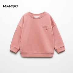 MANGO PINK POCKET COTTON SWEATSHIRT 67016039