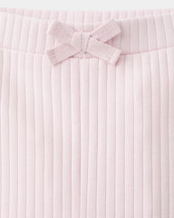 MANGO PINK RIBBED BOW LEGGINGS 27052898