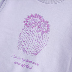 BRANDED PURPLE FAVOURITE PLANT SWEATSHRT