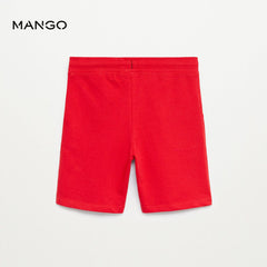 MANGO RED JOGGING BERMUDA SHORTS