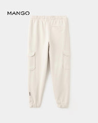 MANGO SAND DRAWSTRINGS CARGO JOGGER TROUSER 37054428