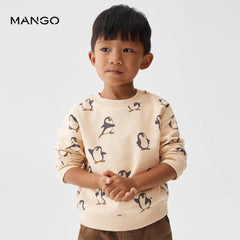 MANGO SAND PENGUIN BRUSHED SWEATSHIRT 57075973