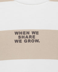 MANGO SAND STRIPED WHEN WE SHARE PRINTED SWEATSHIRT