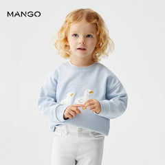 MANGO SKY BLUE BEST FOLLOWER SWEATSHIRT 47061260