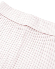 MANGO SOFT PINK RIBBED LEGGING