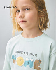 MANGO TURQUOISE HOME SHORT SLEEVE T-SHIRT