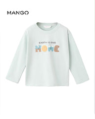 MANGO TURQUOISE HOME SHORT SLEEVE T-SHIRT