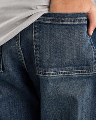 MAX BLUE BALLOON FIT TWILL JEANS WITH POCKETS