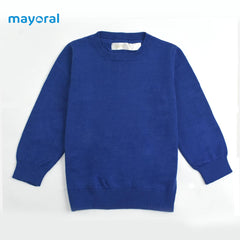 MAYORAL BLUE FINE KNIT JUMPER