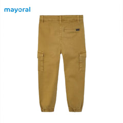 MAYORAL BOYS BEIGE SLIM CHINO CARGO PANTS