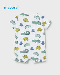 MAYORAL WHITE CROCODILE ROMPER