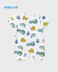 MAYORAL WHITE CROCODILE ROMPER