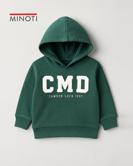 MINOTI GREEN CMD FLEECE HOODIE WITH TROUSER SET