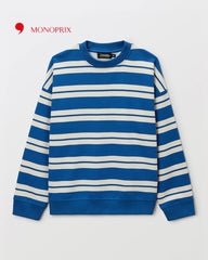 MONOPRIX BLUE STRIPED SWEATSHIRT