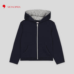 MONOPRIX DARK BLUE ZIPPER HOODIE