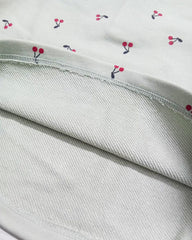 MONOPRIX GREEN CHERRY PRINTED TOP