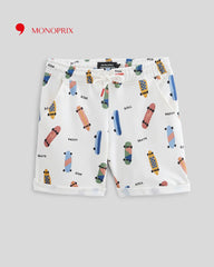 MONOPRIX LIGHT BEIGE SKATE SHORTS