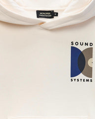 MONOPRIX LIGHT BEIGE SOUND SYSTEM PRINTED HOODIE