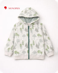 MONOPRIX NATURE THEMED ZIPPER HOOD