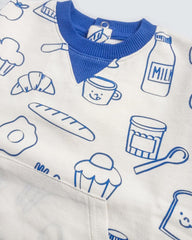 MONOPRIX OFF WHITE BOYS PRINTED SWEATSHIRT