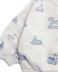 MONOPRIX OFF WHITE PRINTED SWEATSHIRT